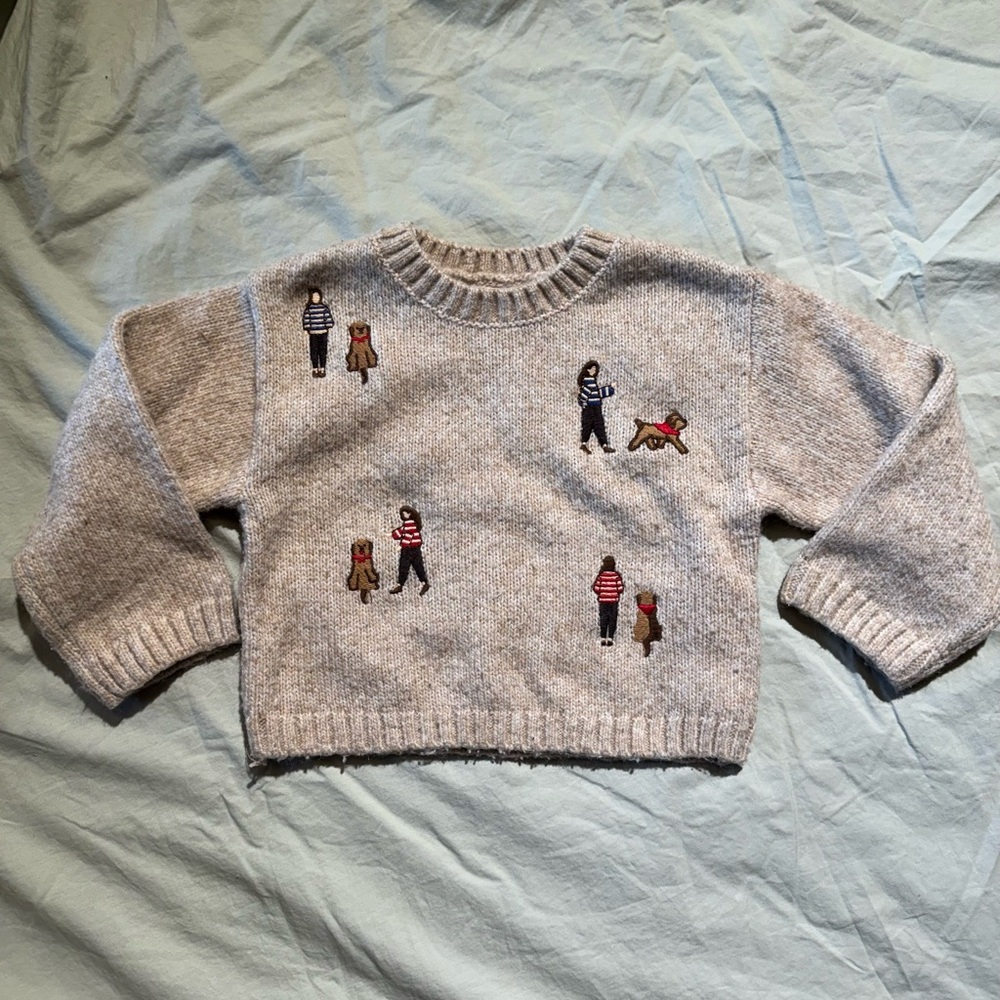 Zara Embroidered Sweater
